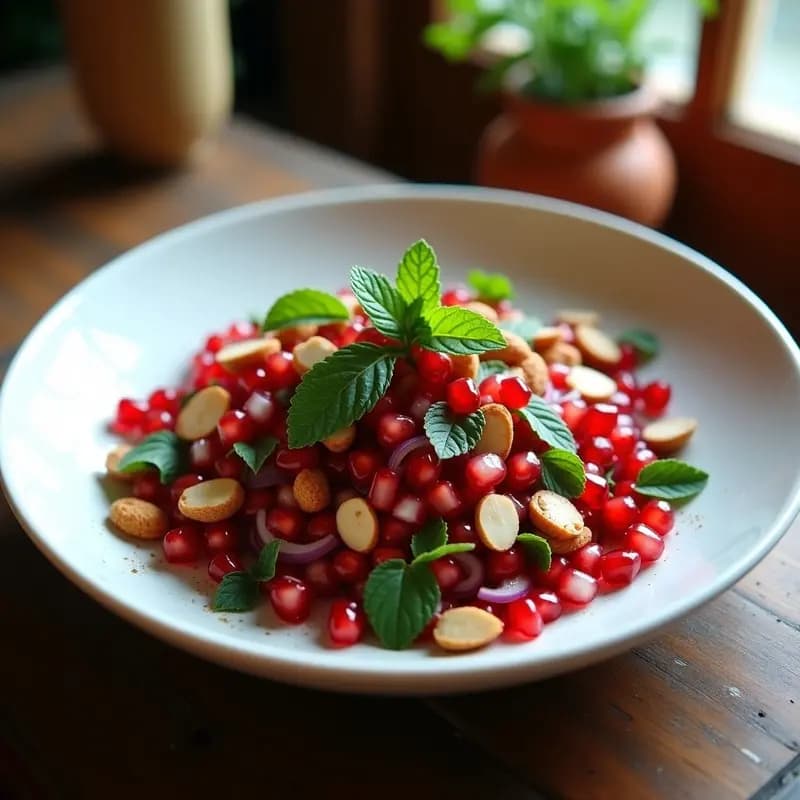 Boulgour con Granadas y Menta: Ensalada Marroquí Alta en Fibra y Sin Gluten