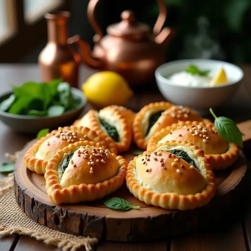 Bourek Argelineo de Espinacas y Queso Halloumi: Entrante Crujiente y Salado