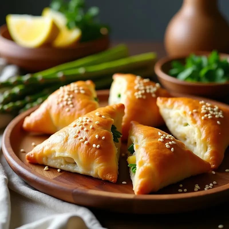 Bourek de Espárragos y Queso Halloumi: Entrante Argelino Crujiente en Airfryer