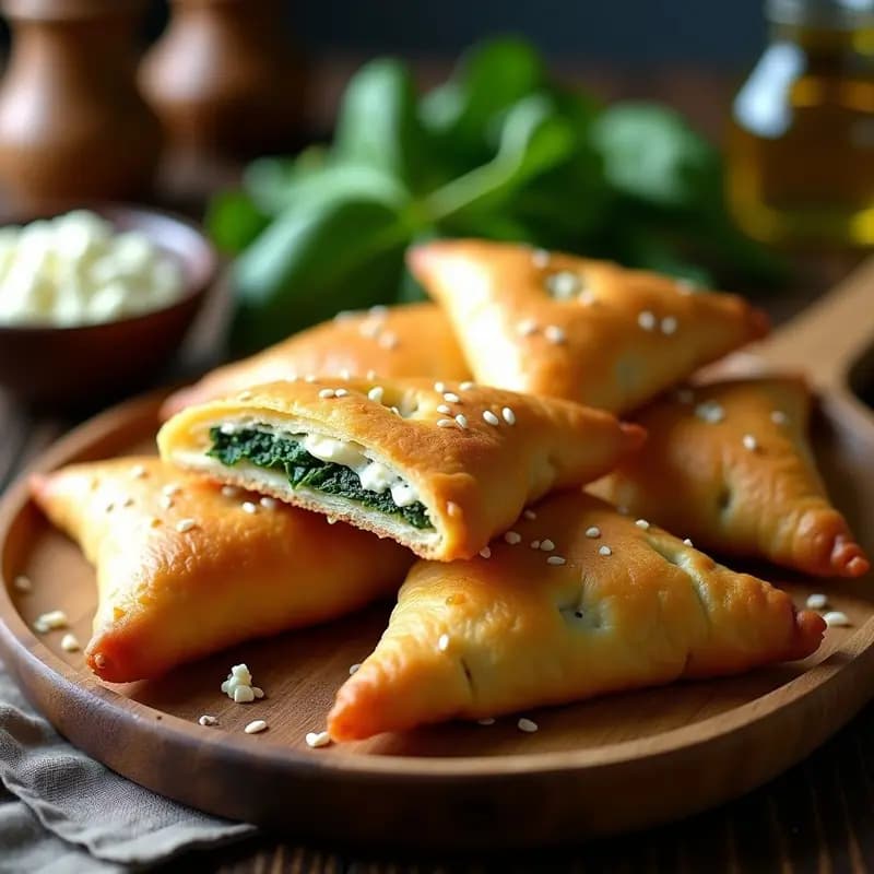 Bourek de Espinacas y Queso Feta Vegano: Receta Turca en Airfryer Sin Mantequilla