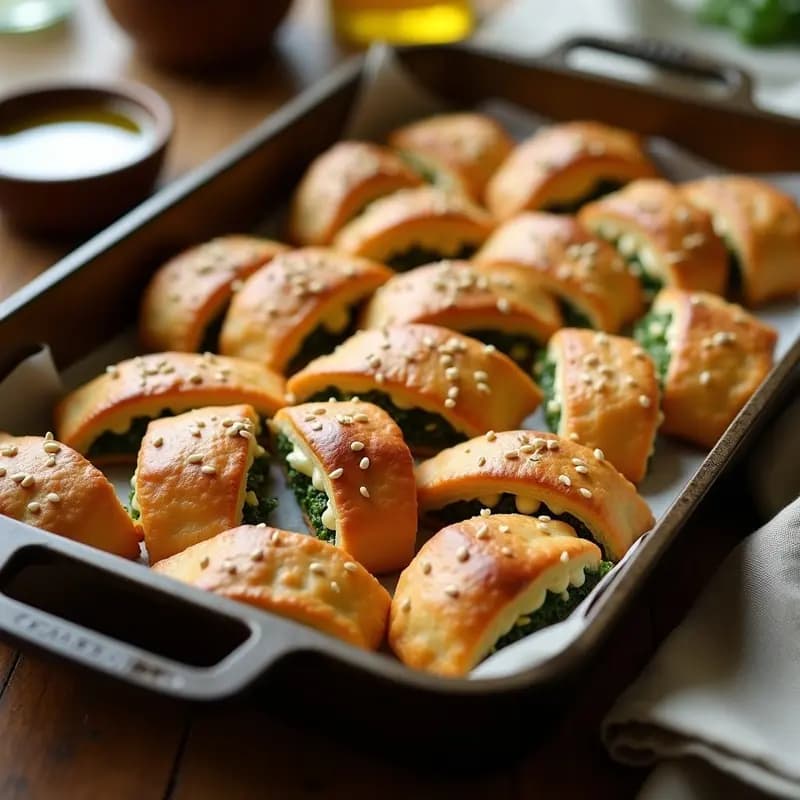 Bourekas de Espinacas y Queso de Anacardos: Empanadillas Judías Sin Lactosa