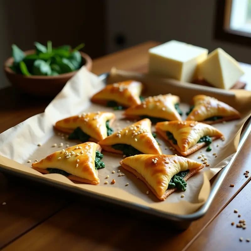 Bourekas de Espinacas y Tofu: Receta Sefardí Vegana con Masa Filo Integral