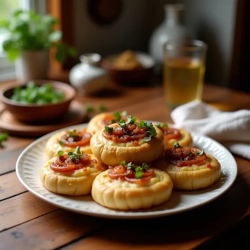Bourekas de Papa y Cebolla Caramelizada: Pastelillos Judíos con Masa de Hojaldre