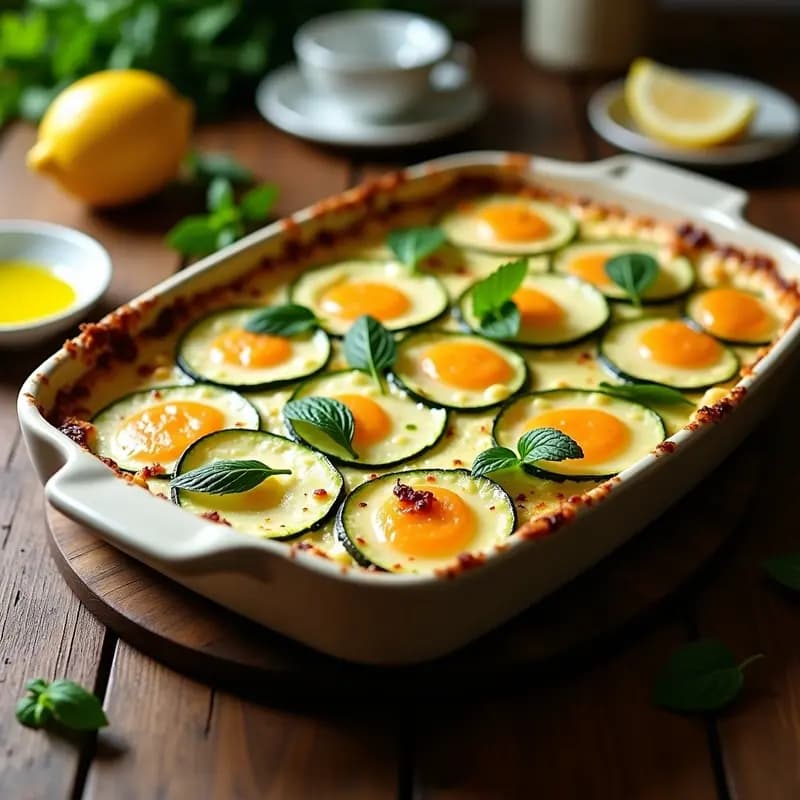 Boureki de Calabacín y Queso de Oveja: Receta Griega al Horno con Toque de Menta