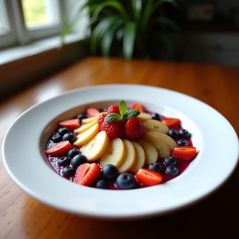 Bowl de Acai con Toppings Salados: Desayuno Brasileño Keto y Sin Azúcar