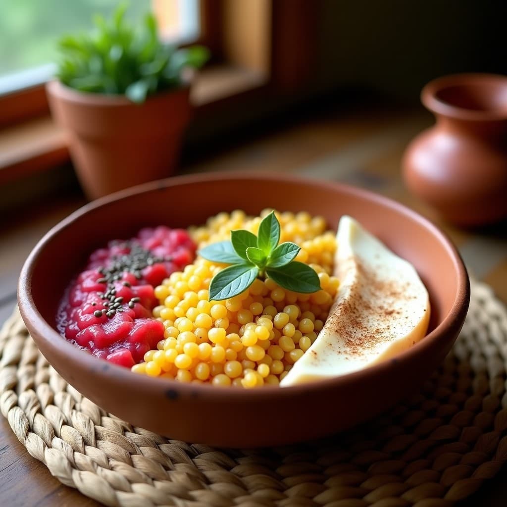 Bowl de Amaranth con Compota de Guayaba y Queso de Cajuil: Desayuno Mexicano