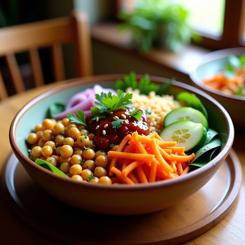 Bowl de Amaranto con Garbanzos Crujientes y Salsa de Tamarindo: Receta Mexicana en Thermomix