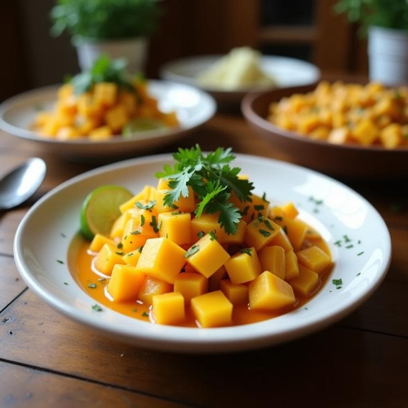 Bowl de Amaranto y Mango con Aderezo de Lima y Cilantro: Desayuno Mexicano Sin Gluten