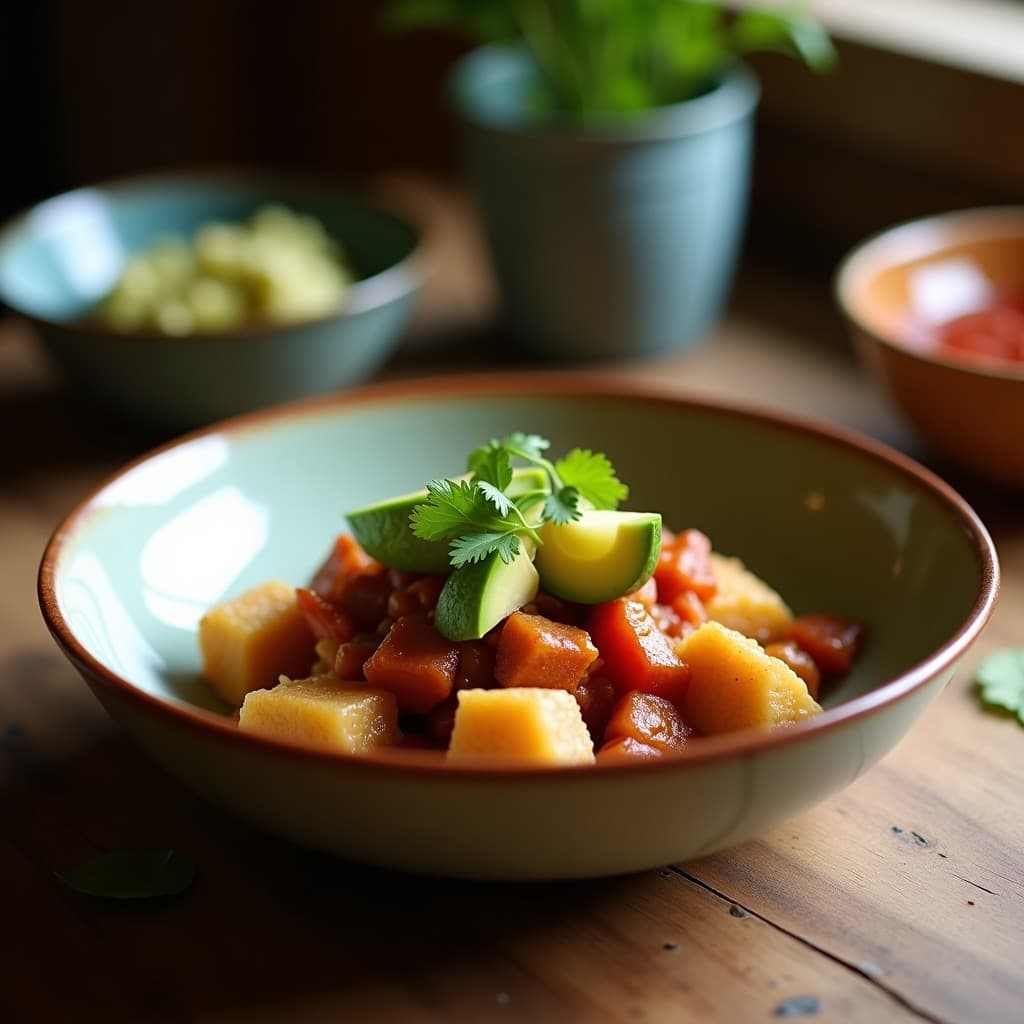 Bowl de Amaranto con Pollo al Adobo y Aguacate: Receta Azteca Alta en Proteína