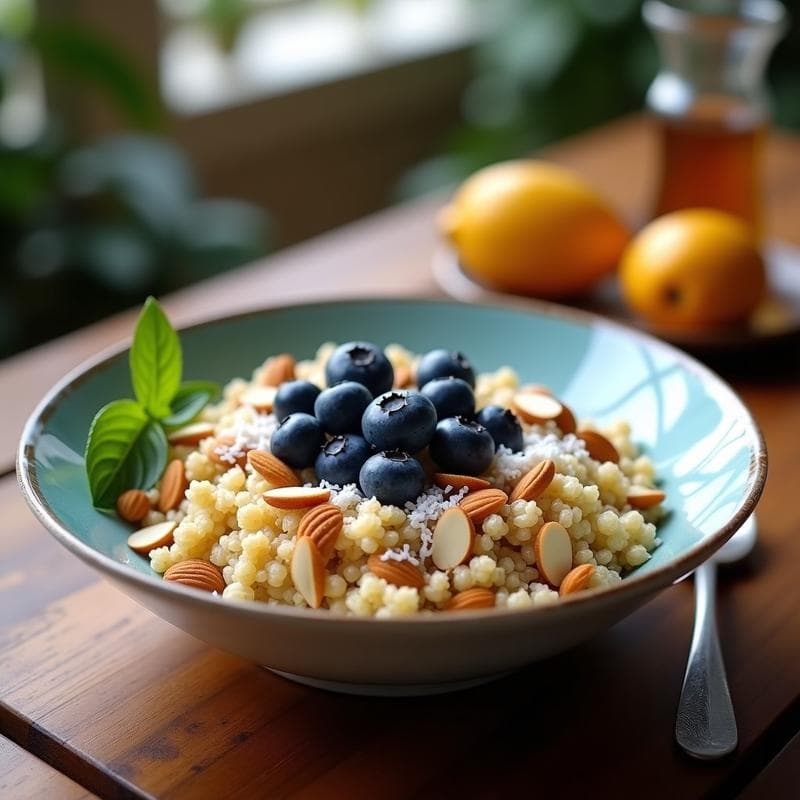 Bowl Antioxidante de Arándanos y Quinoa: Receta Energética en 15 Minutos con Superalimentos