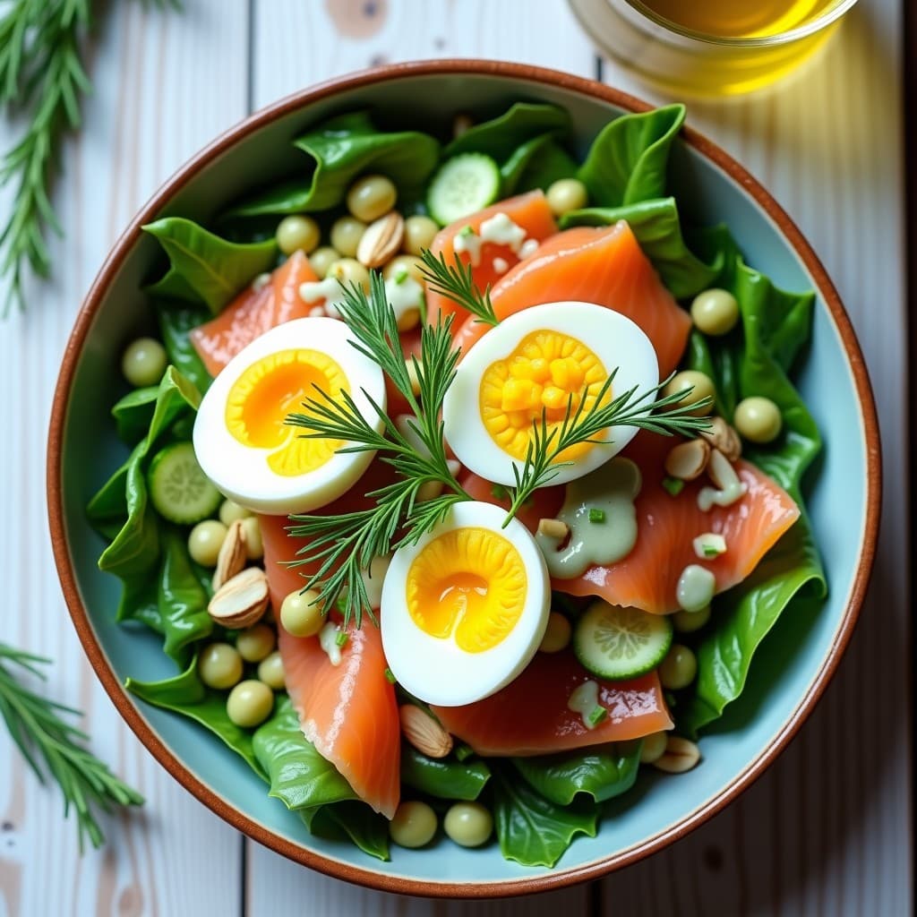 Bowl de Ärran con Salmón Ahumado y Crema de Eneldo: Receta Sueca Alta en Omega-3