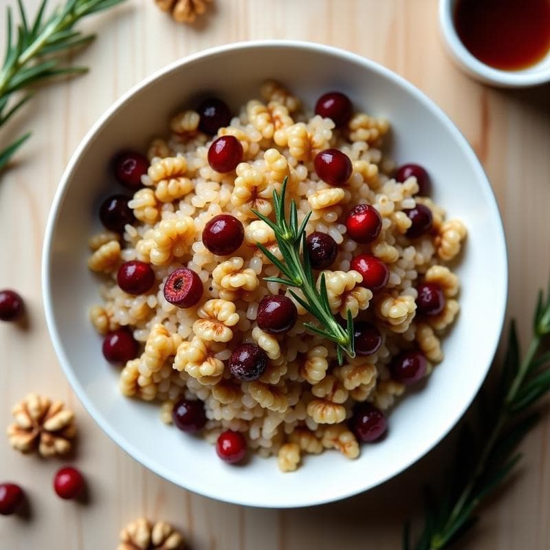 Bowl de Arroz Salvaje con Arándanos Rojos y Nueces: Receta Antioxidante en Thermomix