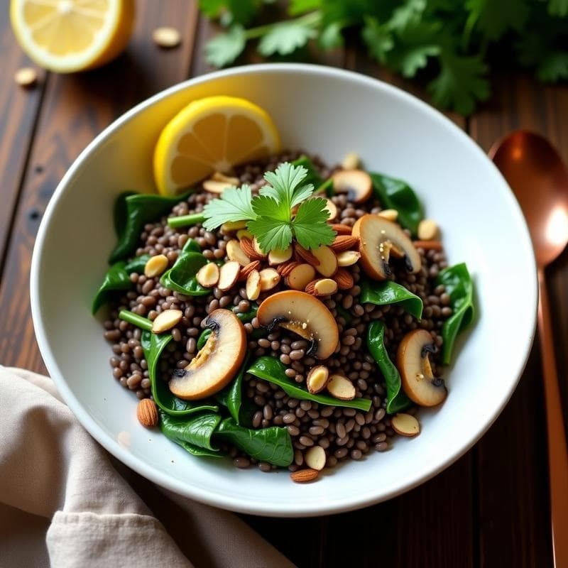 Bowl de Arroz Salvaje con Champiñones Shitake y Semillas de Kalonji: Receta Ayurvédica Detox