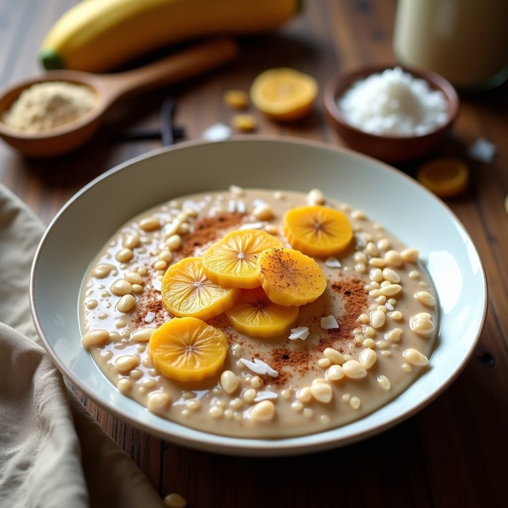 Bowl de Avena Nocturna con Semillas de Sacha Inchi y Leche de Soja: Desayuno Peruano de Superfoods