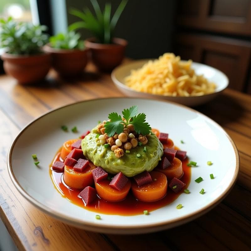 Bowl de Batata Morada con Guacamole y Semillas de Calabaza: Receta Peruana Sin Gluten