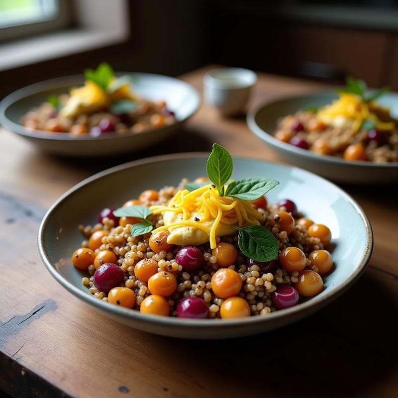 Bowl de Buddha con Quinoa Morada y Aderezo de Tahini y Naranja: Receta Detox y Energética