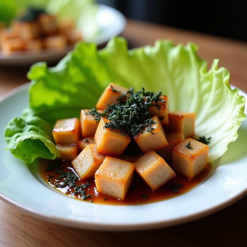 Bowl de Caesar Vegano con Pollo de Seitán y Aderezo de Anchoas Veganas: Receta Sin Lácteos en Airfryer