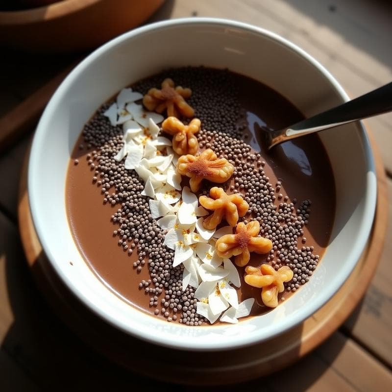 Bowl de Café y Cacao Energético: Receta Keto para Empezar el Día con Energía Sostenida