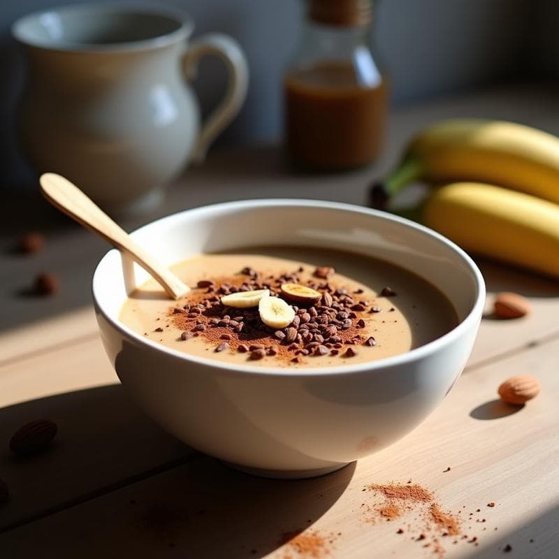Bowl de Café y Cacao Nibs: Receta Energética Sin Azúcar para Empezar el Día con Fuerza