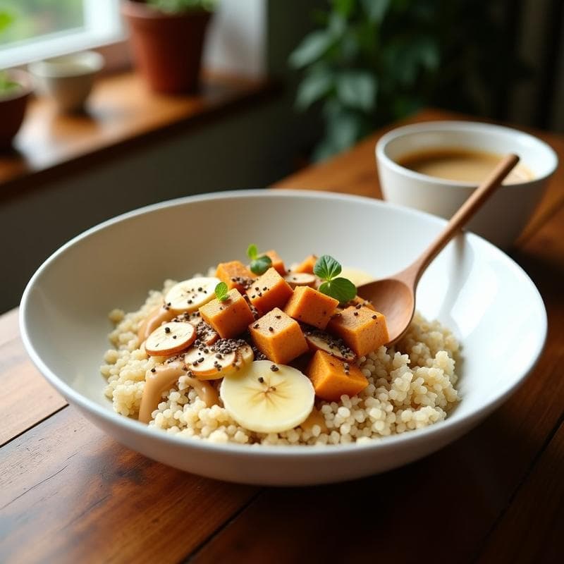 Bowl de Quinoa con Tofu y Chai: Receta Energética en 20 Minutos Sin Azúcar