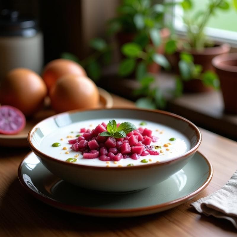 Bowl de Chía y Leche de Coco con Fruta del Dragón: Desayuno Antioxante en 5 Minutos
