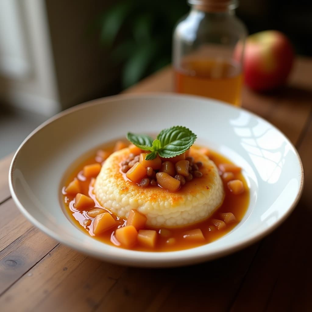 Bowl de Chía con Leche de Sésamo y Compota de Durazno: Desayuno Vegano Alto en Calcio