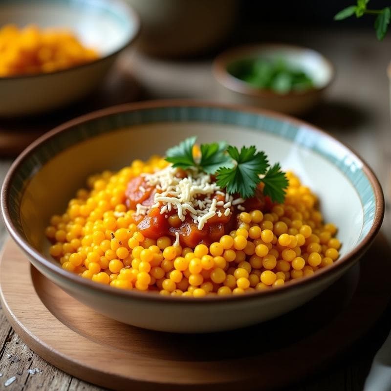 Bowl de Cúrcuma y Lentillas Corail con Crujiente de Coco: Receta Ayurvédica Antiinflamatoria
