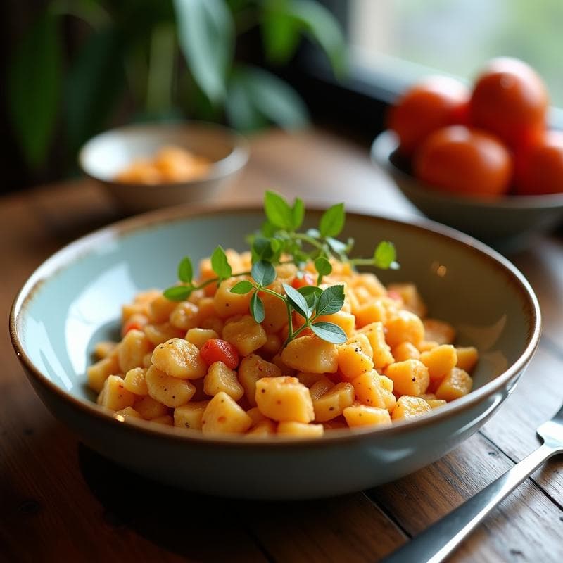 Bowl de Cuscús de Coliflor con Granitos de Granada y Vinagreta de Sumac: Receta Siria Low Carb