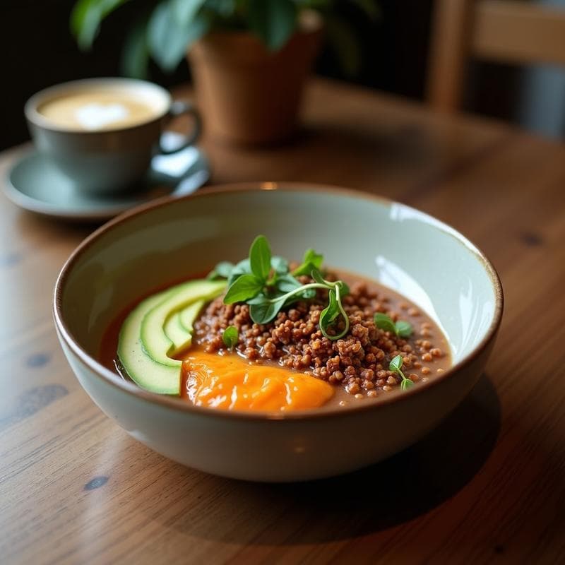 Bowl Energético de Café con Maca y Ashwagandha: Receta Superalimento en 10 Minutos para Potencia Mental