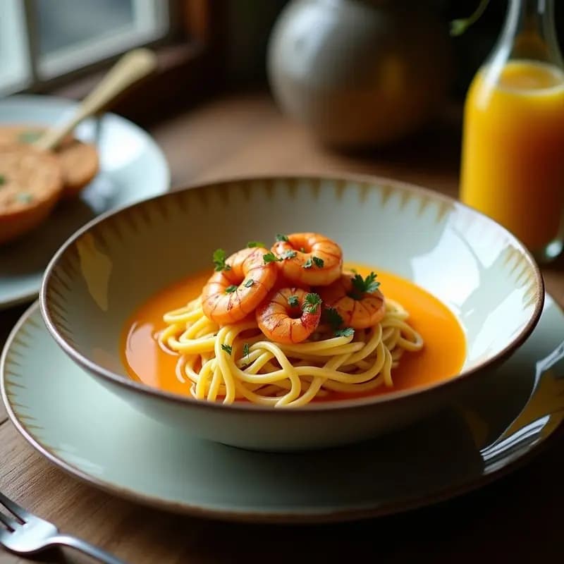 Bowl de Fonio con Gambas al Ají Amarillo y Aderezo de Maracuyá: Receta Senegalés-Peruana Fusion