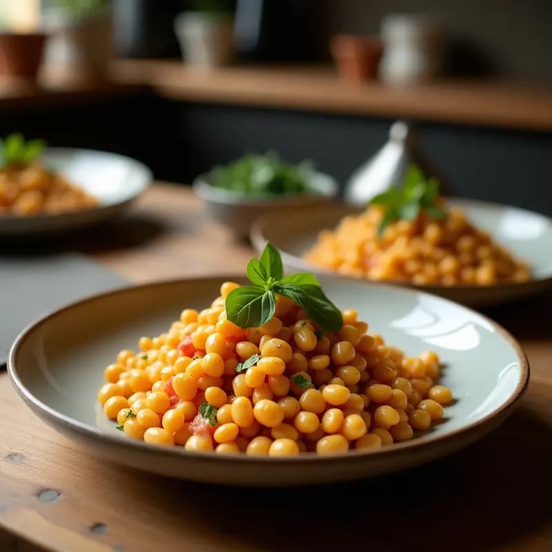 Bowl de Fonio con Garbanzos Crujientes y Vinagreta de Granados: Receta Africana Alta en Hierro