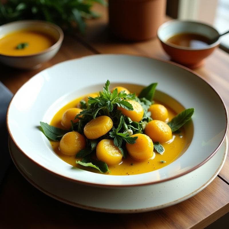 Bowl de Fonio y Judías Mungo con Verduras al Curry Verde: Receta Africana Alta en Fibra en 25 Minutos