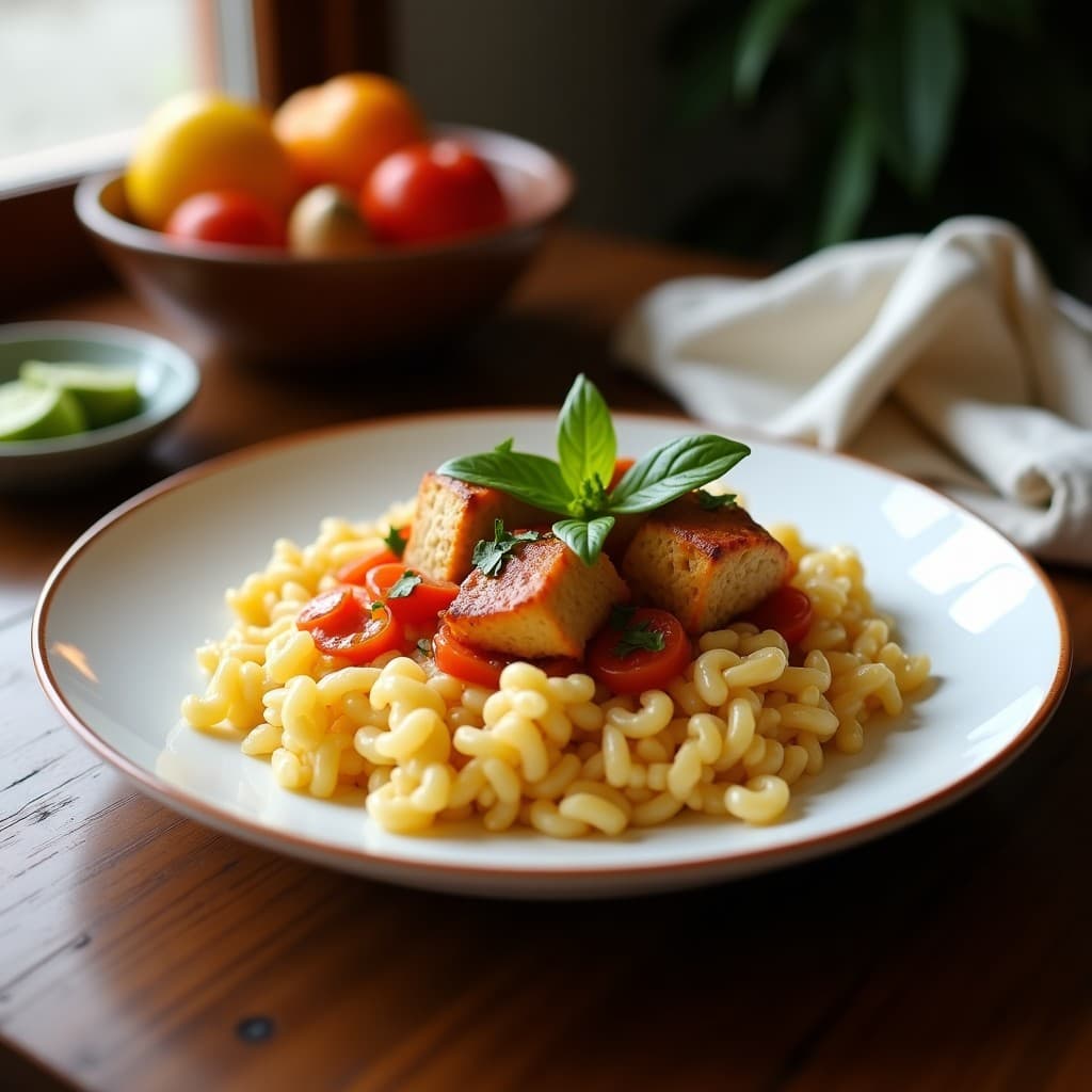 Bowl de Fonio con Pollo al Berbère y Vinagreta de Dátiles: Desayuno Senegalés Alto en Hierro