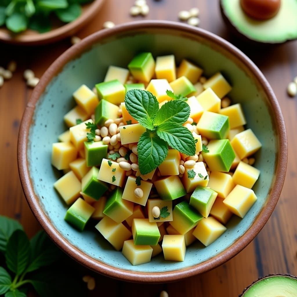 Bowl de Fono con Aguacate y Semillas de Calabaza: Desayuno Samoano Keto y Sin Lácteos