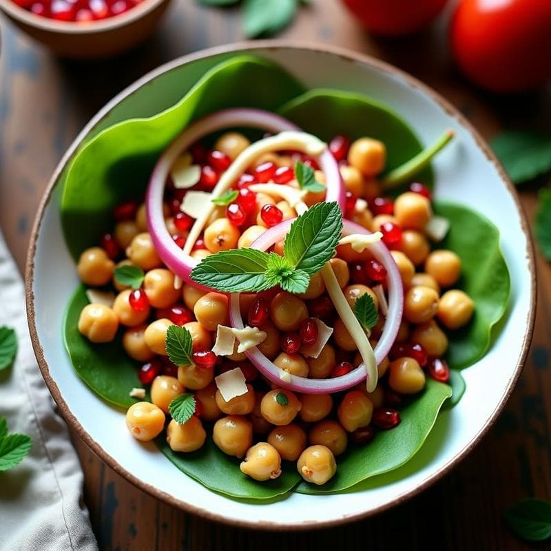Bowl de Fono y Garbanzos con Vinagreta de Granados: Receta Árabe Keto