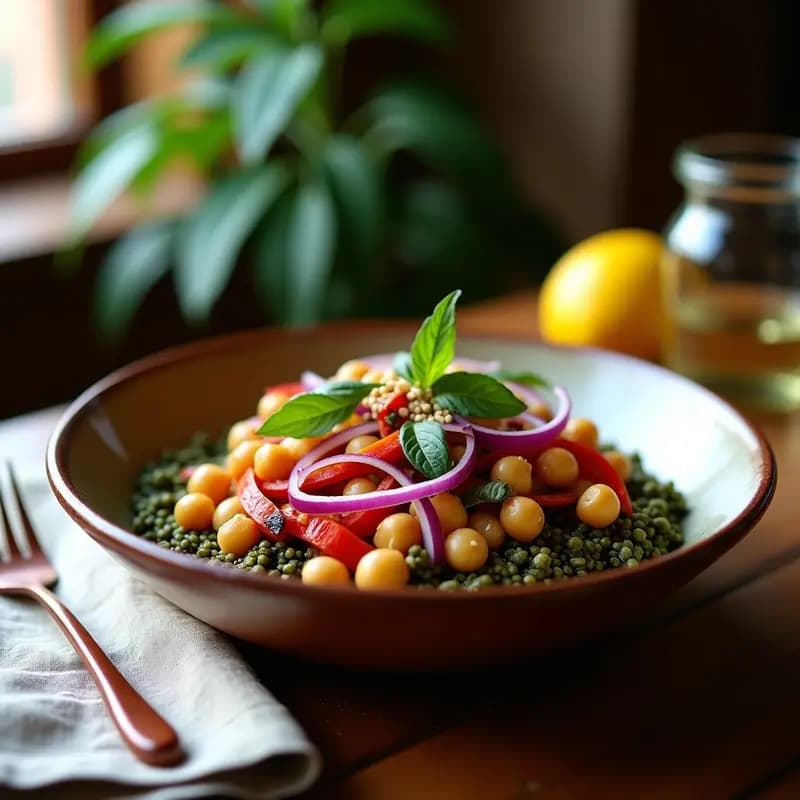 Bowel de Freekah y Garbanzos Asados: Receta Marocí de Desayuno Alta en Fibra
