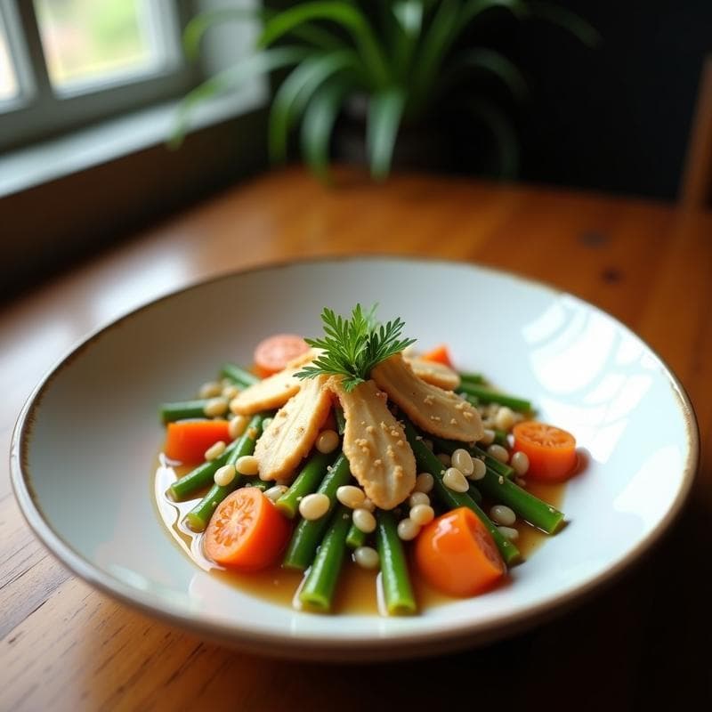 Bowl de Konjac con Salteado de Verduras y Sésamo: Receta Keto Sin Carbohidratos en 10 Minutos