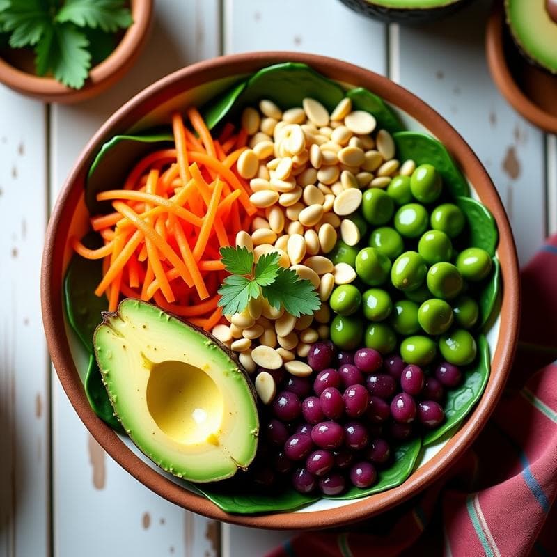 Bowl de Maíz Morado y Edamame con Aderezo de Lima: Receta Peruana Vegana