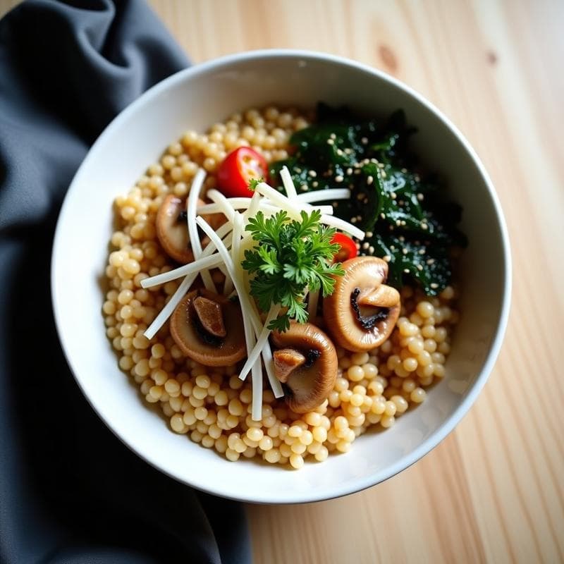Bowl de Mijo con Hongos Shiitake y Salsa de Miso: Desayuno Japonés Detox