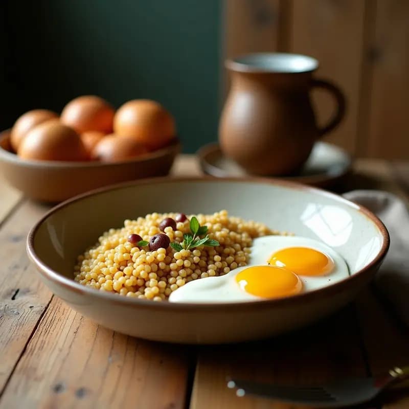 Bowl de Mijo Inflado y Yogur de Coco: Desayuno Africano Sin Gluten y Probiótico