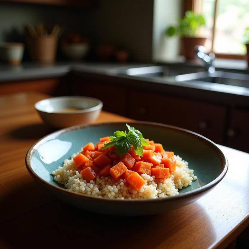 Bowl Probiótico de Kimchi y Quinoa: Receta en Airfryer con Toque Coreano y Alta en Fibra