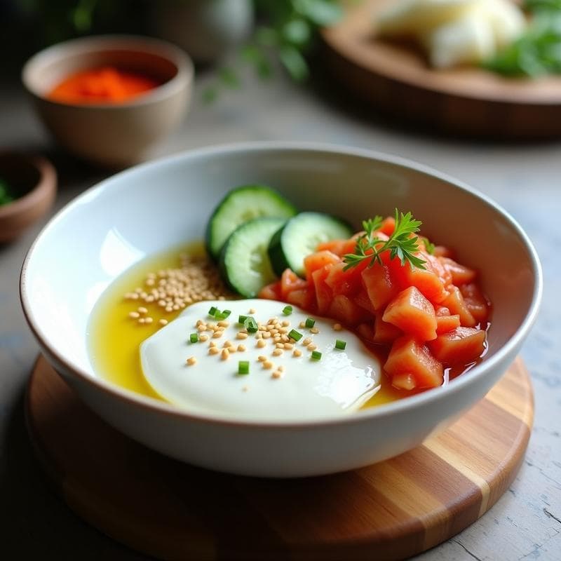Bowl Probiótico de Yogur Griego y Kimchi: Receta Rápida para una Flora Intestinal Fuerte