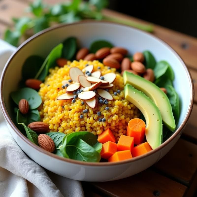 Bowl de Quinoa y Cúrcuma: Receta Energética con Toque Antiinflamatorio en 20 Minutos