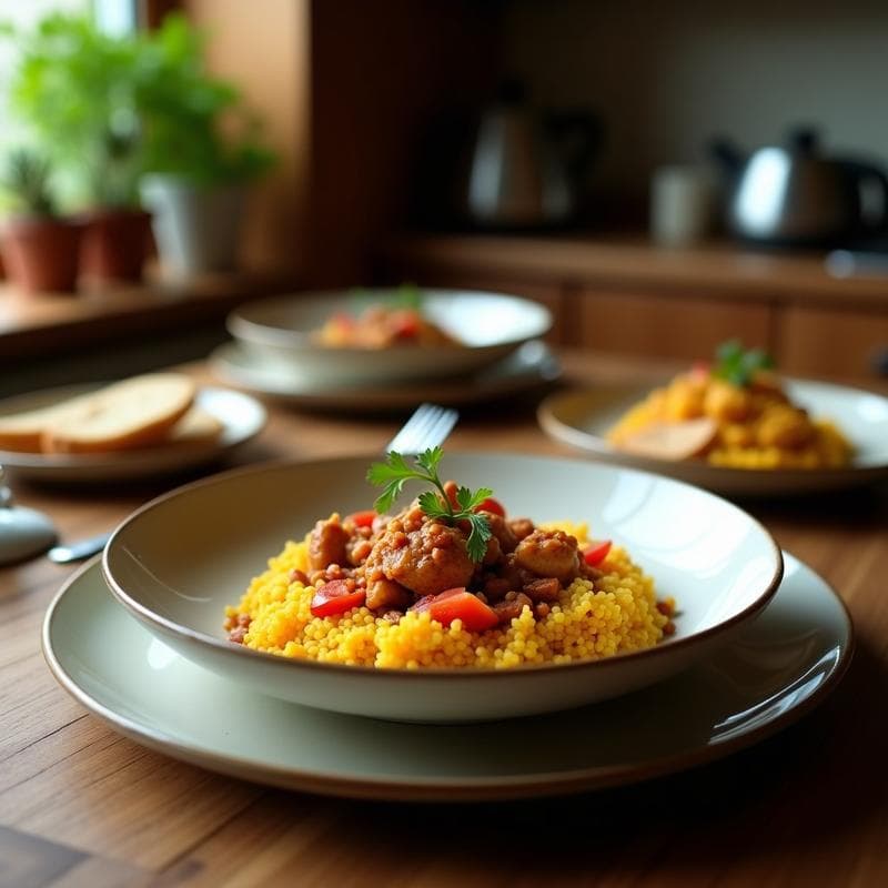 Bowl de Quinoa con Pollo al Cúrcuma: Receta en Horno Alta en Proteína y Sin Gluten