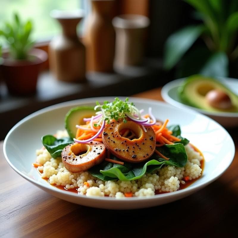Bowl de Quinoa y Hongo Lion’s Mane: Receta de Umami Profundo en 20 Minutos