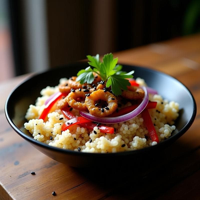 Bowl de Quinoa y Hongo Ostra: Receta en Airfryer con Sabor Umami en 20 Minutos