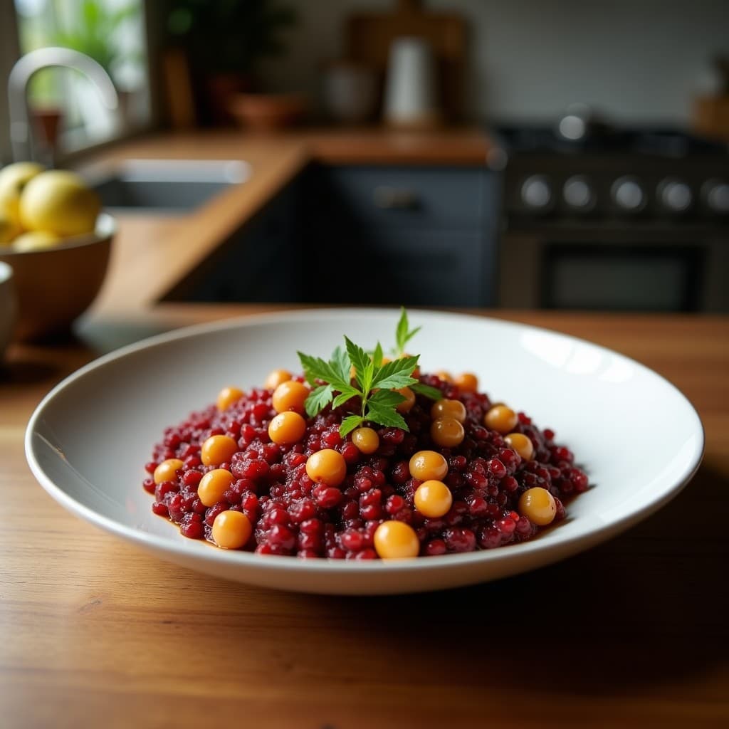 Bowl de Quinoa Morada y Garbanzos Asados: Receta Andina Alta en Hierro