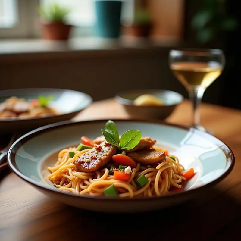 Bowl de Sarrasin con Pollo Teriyaki y Vegetales al Vapor: Receta Francesa Kantō