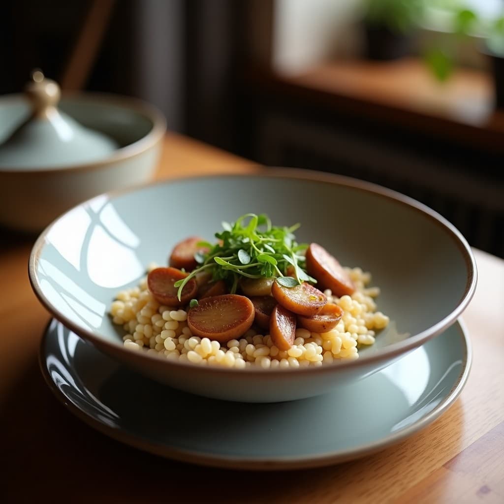 Bowl de Teff con Hongos Shitake: Receta Umami Rápida y Alta en Proteína