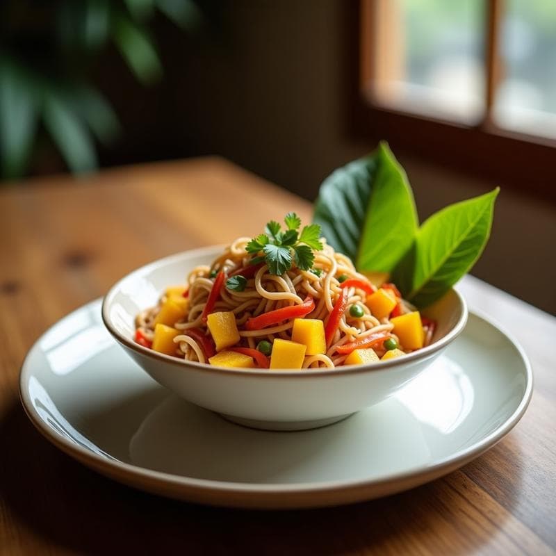 Bowl Tailandés de Mango y Leche de Coco: Receta Cremosa y Exótica en 15 Minutos